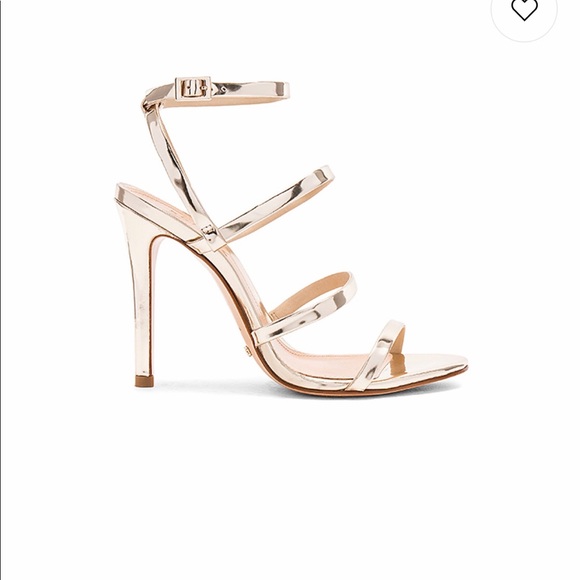 Schutz Gold Ilara Heels - Picture 2 of 8